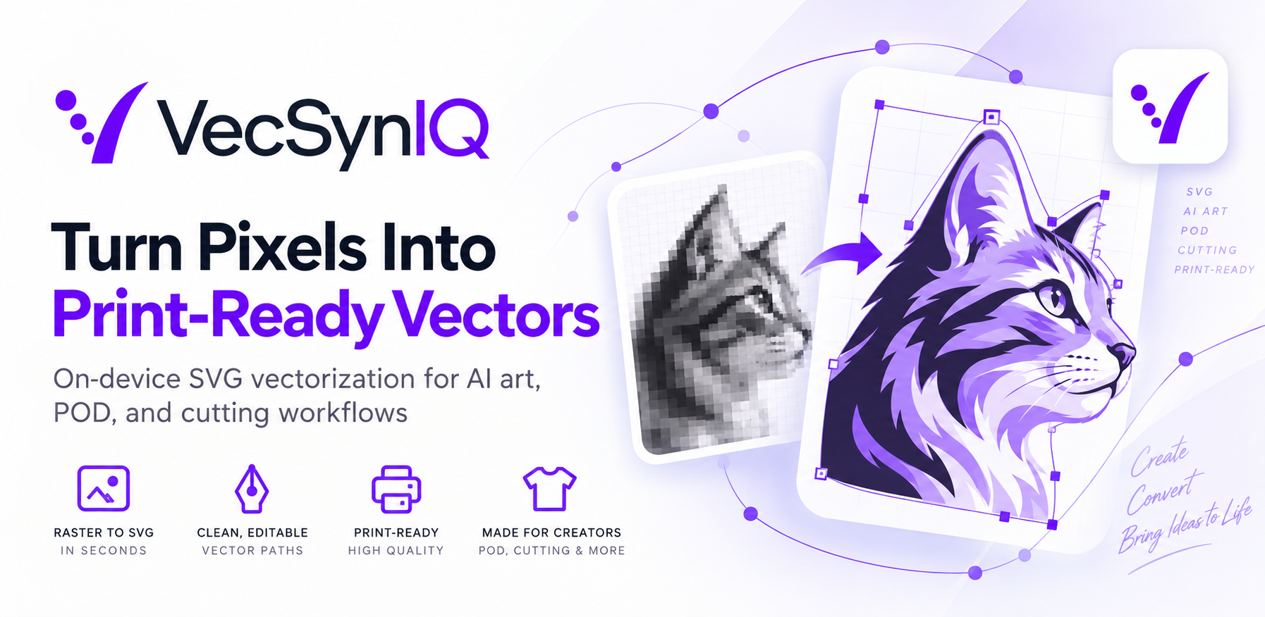 VecSynIQ Android app artwork